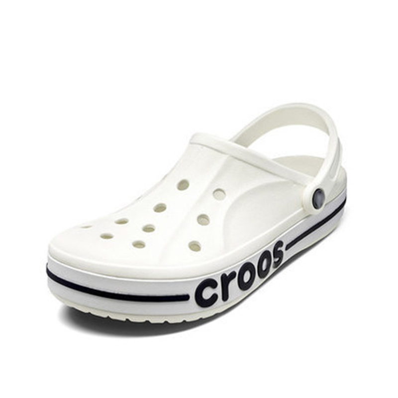 2021 hot style Baotou sandals female summer slope with thick bottom crocs charms rhinestones