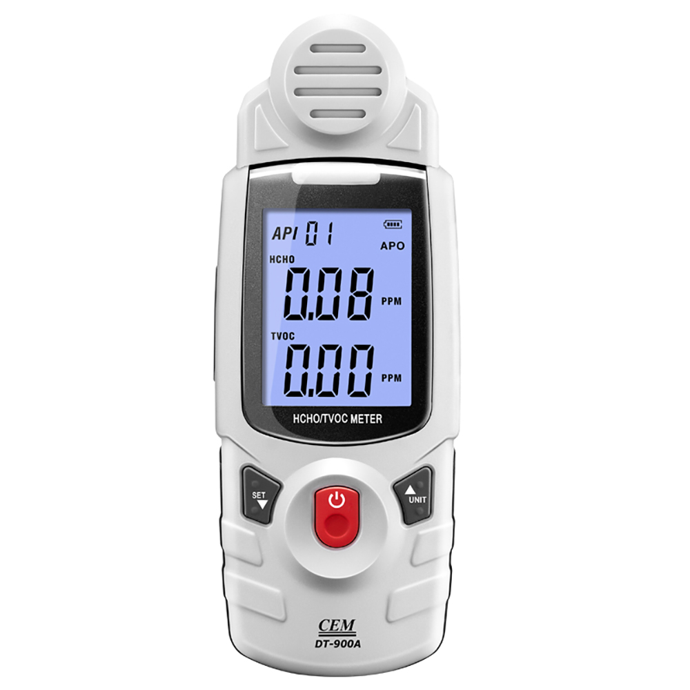 CEM DT-900A 2 inch1 HCHO & TVOC Meter Real-time Display Air Pollution Detector Tester for home room furniture toy plublic