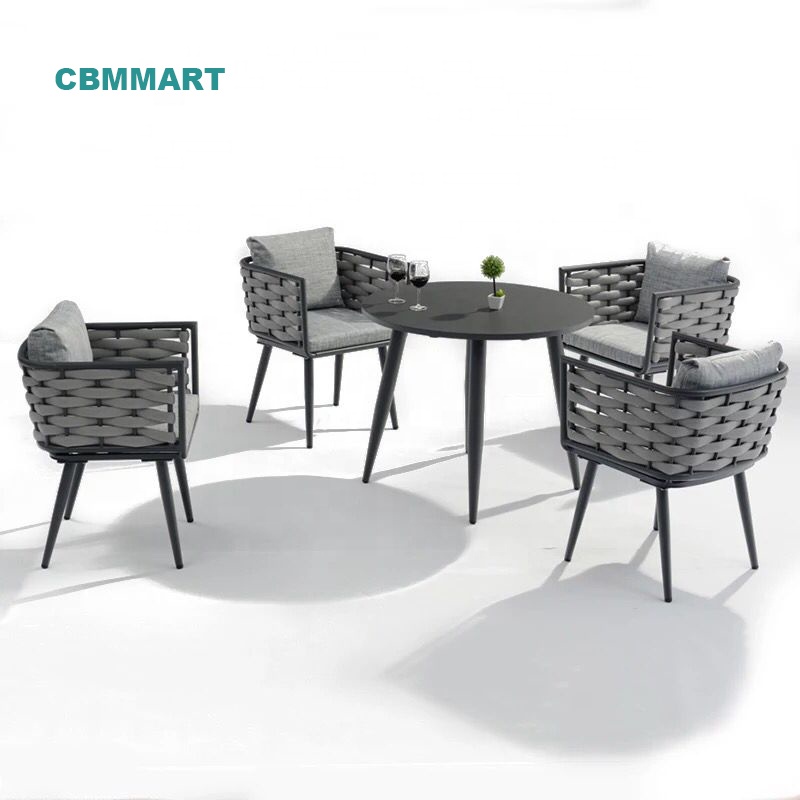 CBMMART Высококачественная современная уличная мебель Наборы для ресторана обеденный стул