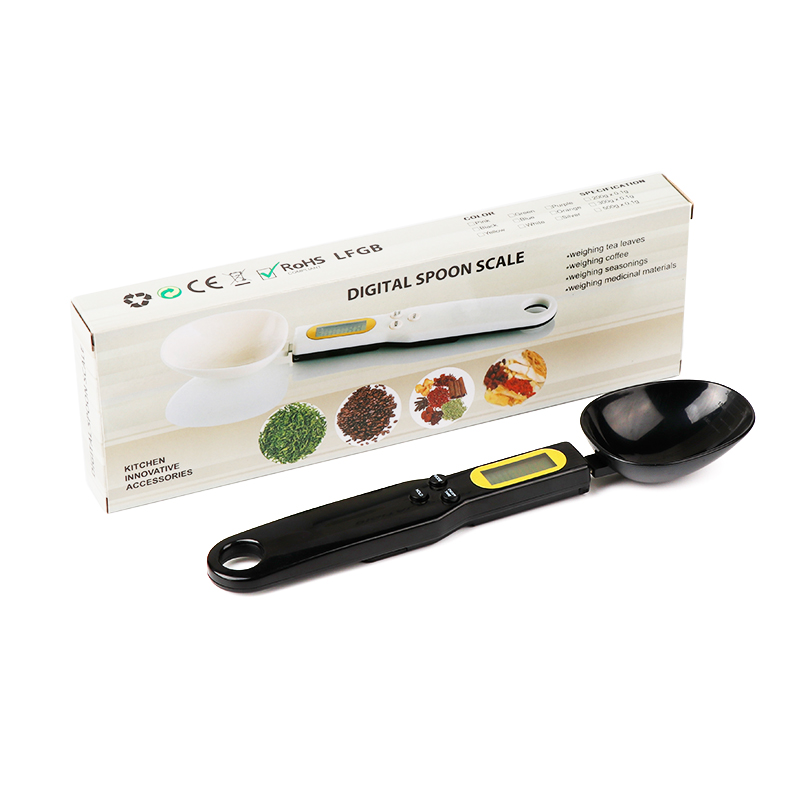 Цифровой ЖК-дисплей кухонные весы с ложкой 500g/0,1g электронная мерная ложка весы