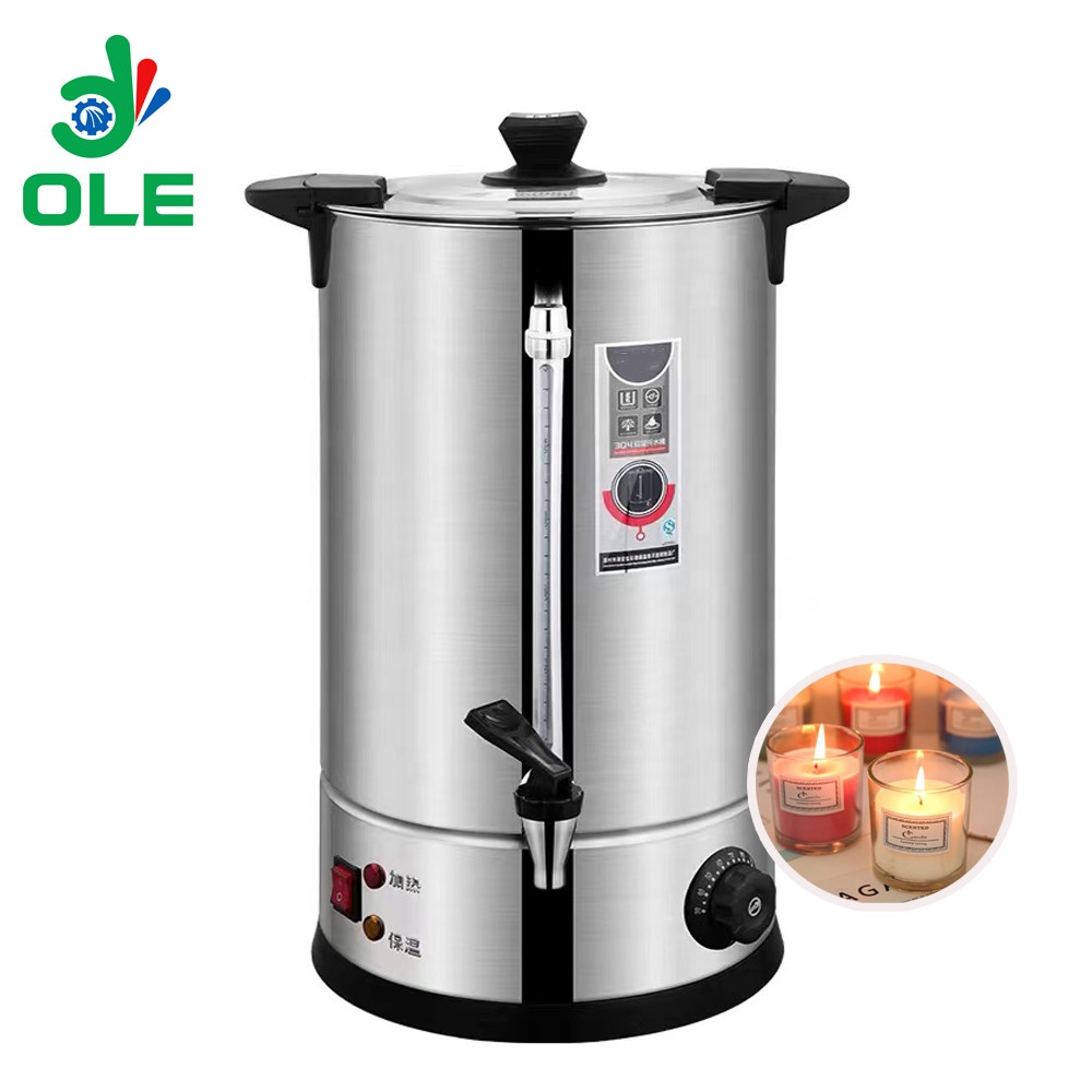 Wholesale 8L 10L 12L Wax Melter Warmer for Candle Making with Spout and Temperature Control
