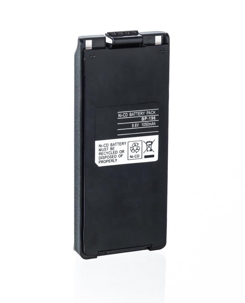 Горячая Распродажа 9,6 V NI-CD 1050 мА/ч, металл-гидридных или никель 9,6 V 1650 мА/ч, 1800 мА/ч, аккумуляторная батарея BP-196 BP-196H для иди и болтай Walkie Talkie “иди и ICOM IC-A4 IC-F3