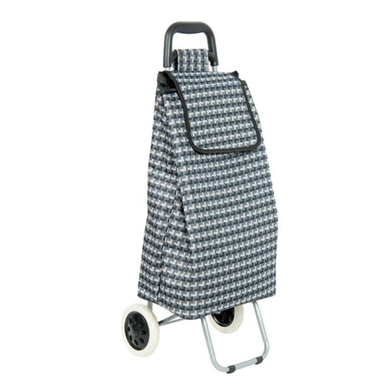 China Manufacture Low MOQ Custom Canvas Fold Up Shopping Trolley Carts Foldable