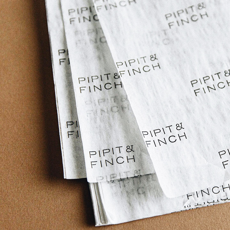 Personalized Tissue Paper Custom Printed Brand Logo Silk Paper Packaging for Garment