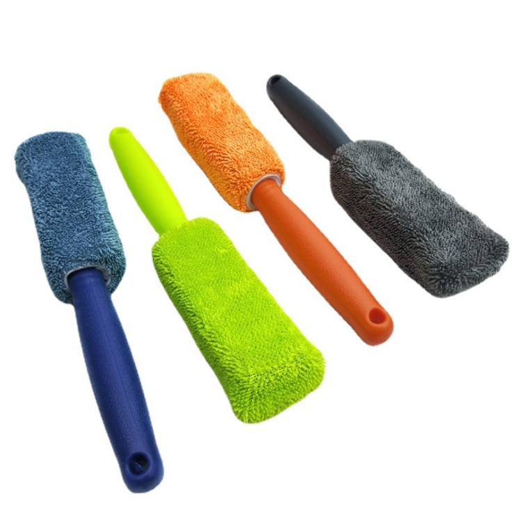 Superfine fiber long handle car tire brush beauty car washing tools cleaning wheel hub brush