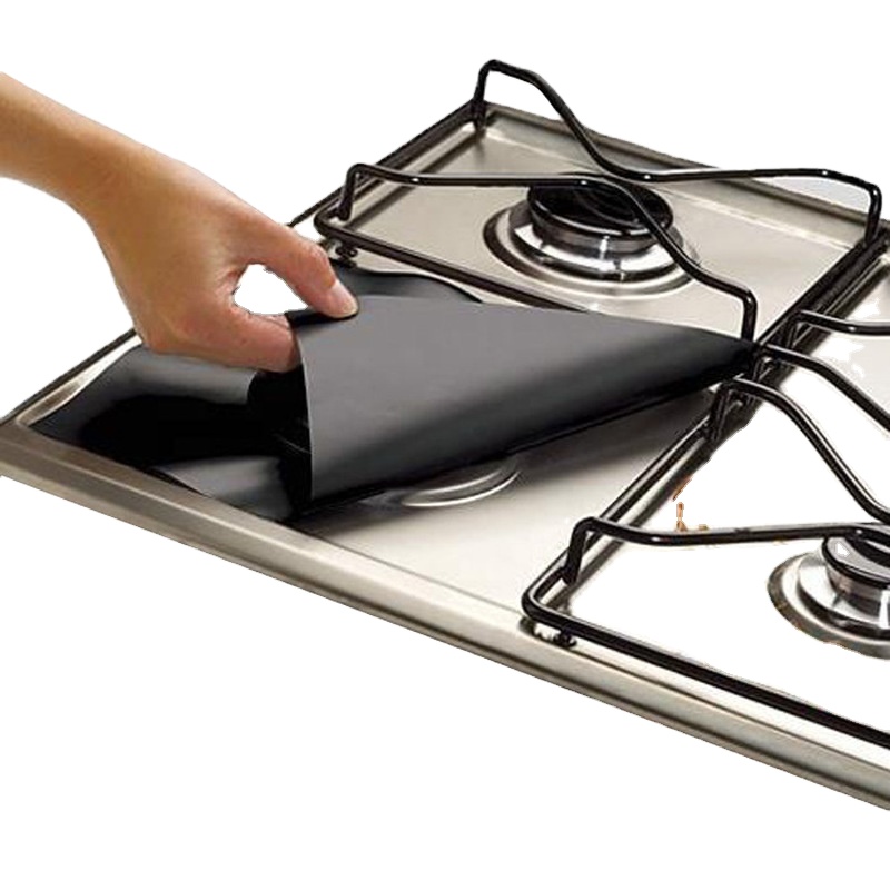4pcs/set Gas Stove Cooker Protectors Cover/liner Clean Mat Pad Kitchen Gas Stove Stovetop Protector Kitchen Accessories