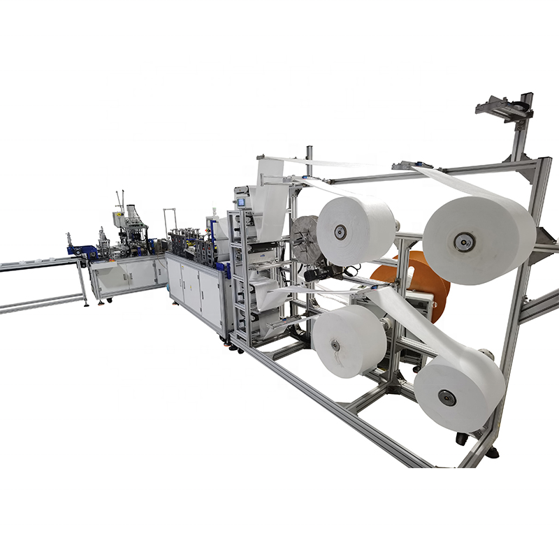 150-160pcs Per Minutes High Speed 4-5 Layers Kf94 Surgical Big Fish Mask Fully Automatic Kf94 Mask Making Machine