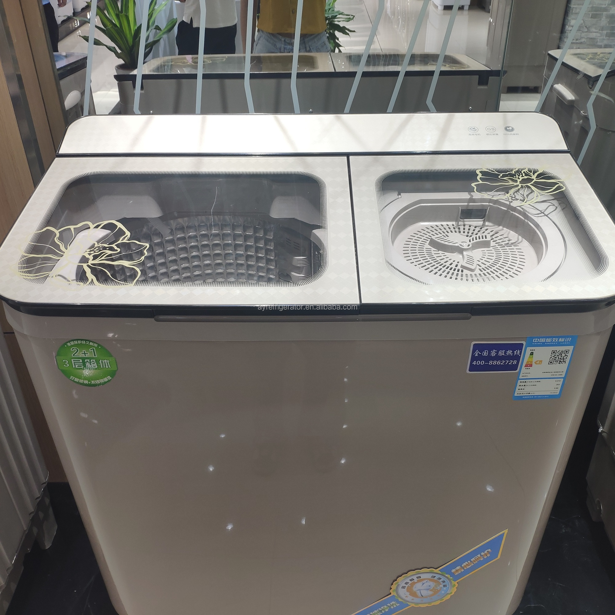 Factory Direct Sale Large Capacity 12KG Twin Tub Washing Machines for Clothes Semi Auto Washing Machine