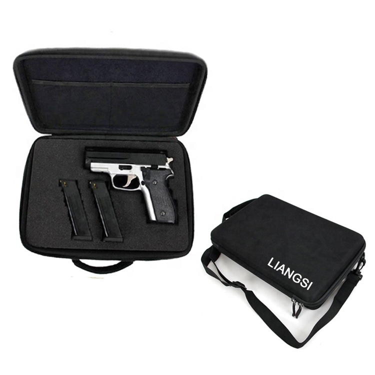 ISO 9001 Certificate wholesale protective custom hard gun case with foam waterproof EVA molded hard carry hand gun case factory