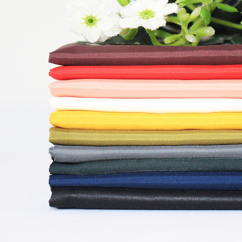 High quality 100% polyester taffeta 190T 70g/m 210T poly taffeta for lining dress garment