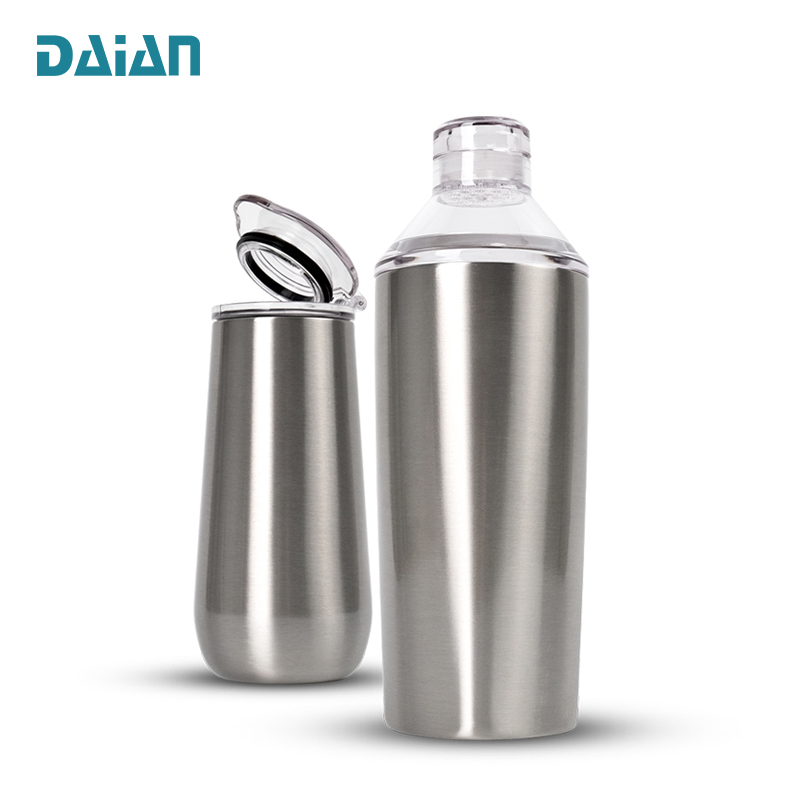 Factory Direct Custom Metal Stainless Steel Martini Wine Bar Cocktail Shaker