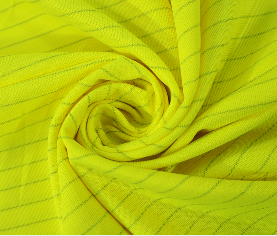 Wholesale High Visibility Flame Retardant AST Tricot reflective knitted fabric
