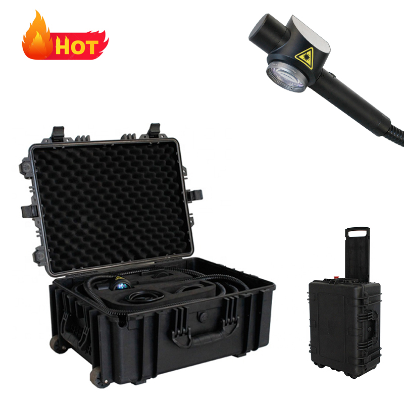 mini portable compact handheld 100w 200w 500w 1000w 2000w Metal Rust Removal Derusting lens fiber laser cleaning machine system