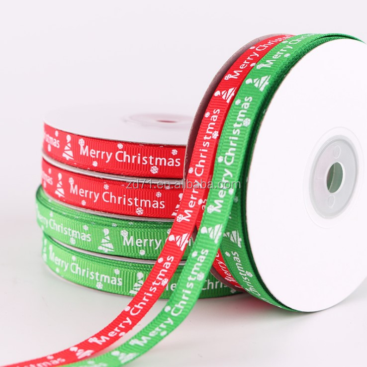 22 м/рулон Merry Christmas Двухсторонняя Атласная печатная плетеный пояс рождественские подарочные ленты
