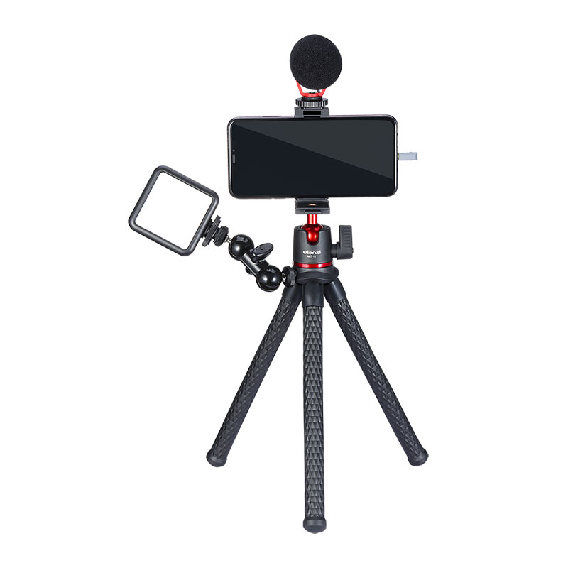 Ulanzi MT-11 для путешествий с гнущимися ножками для телефона DSLR штатив-Трипод 2 в 1 складной зажим Magic Arm с пластиной быстрого крепления