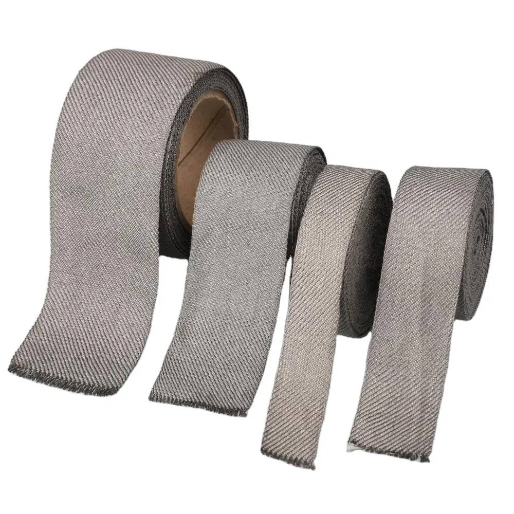 Stainless steel conductive ribbon use for electronic components