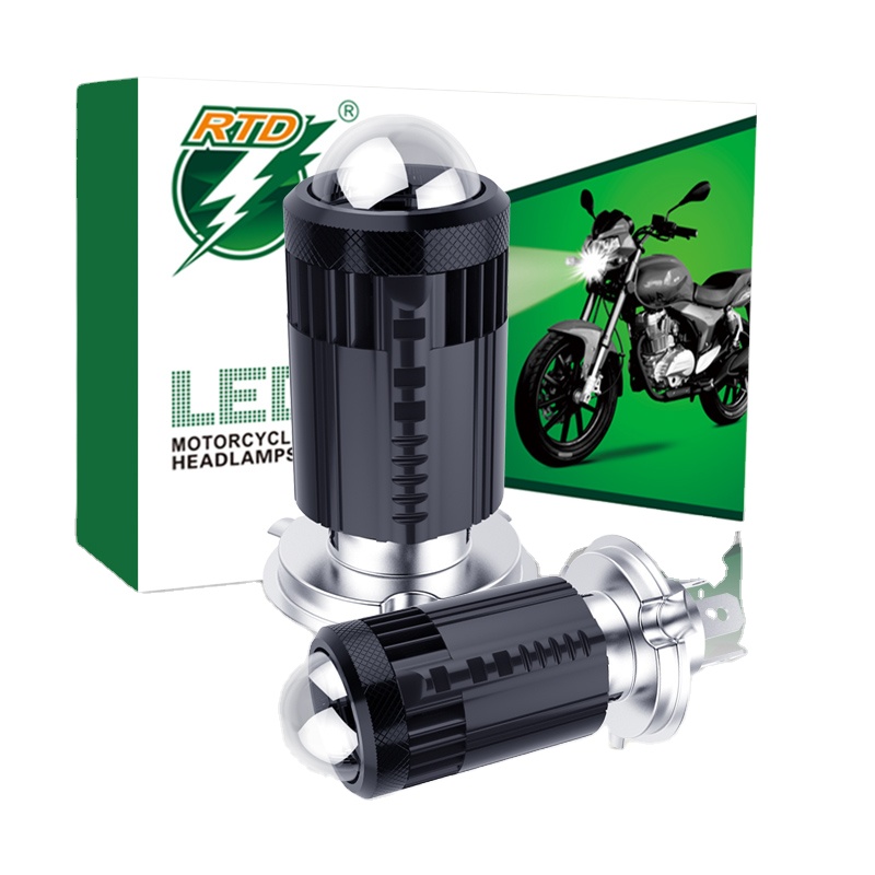 Lean motorcycle AC/DC headlight 25W 3600lm with fan H4 low bean is white high bean is yellow color