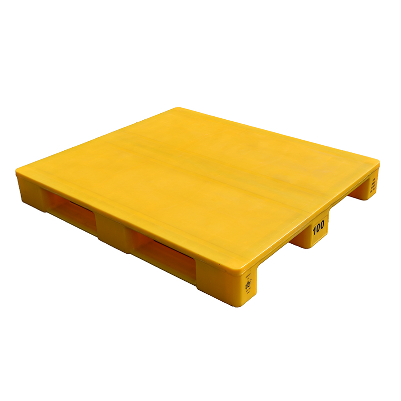 ENLIGHTENING-PLAST Closed Surface 3 Runner Pure HDPE Plastic Pallets For Warehouse Racking System