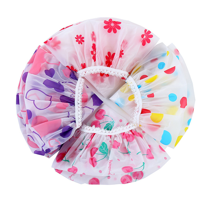 Wholesale Girl Bathing Hat Convenient Home Bathroom Hair Salon Shower Cap Hair Care Shower Cover Hat For Women
