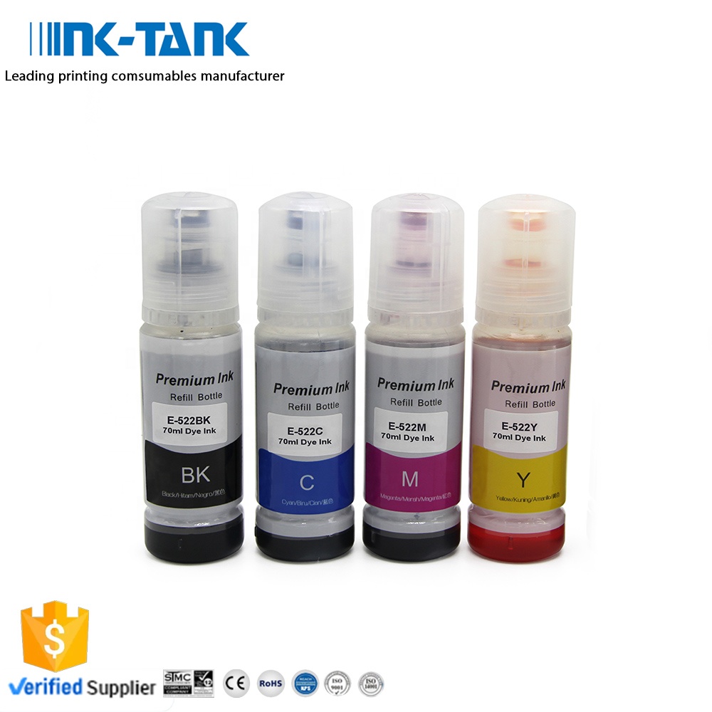 INK-TANK 522 T522 Премиум Универсальный цветный оптом водная бутылка пополнения DGT чернила для Epson Expression ET-2710 ET-2720 принтер