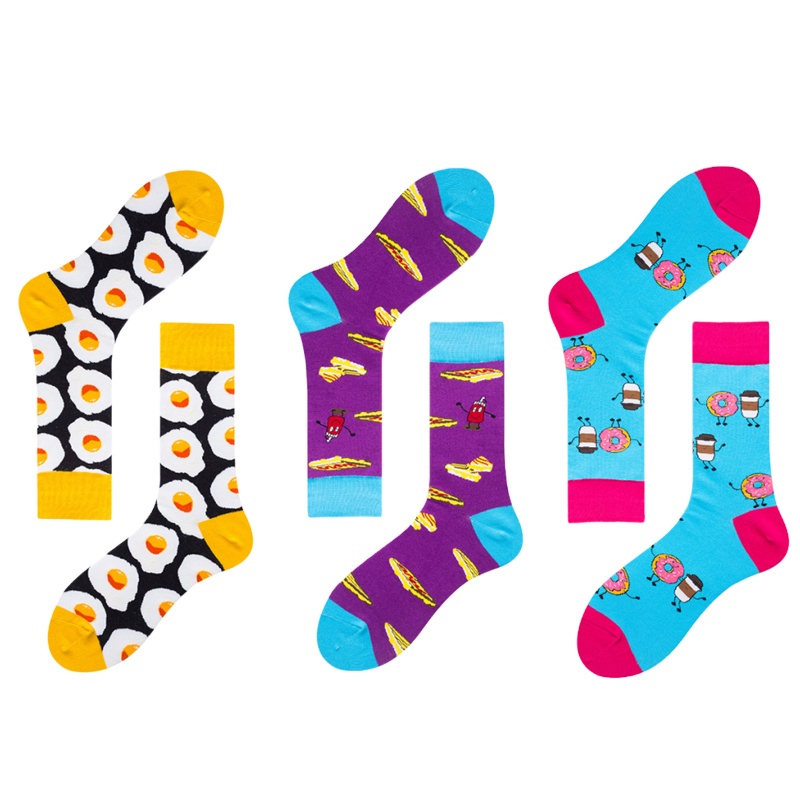 Manufacturers wholesale fashionable socks customized oem mens fashion colored socks