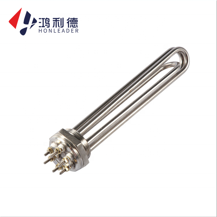 6kw12kw 18kw PTFE coated immersion heater industrial tubular heating element for corrosive liquids