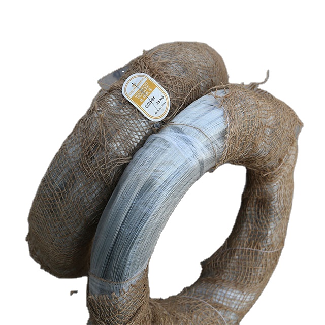 Low price BWG 20 21 22 High tension galvanized steel wire electro galvanized iron wire manufacturer