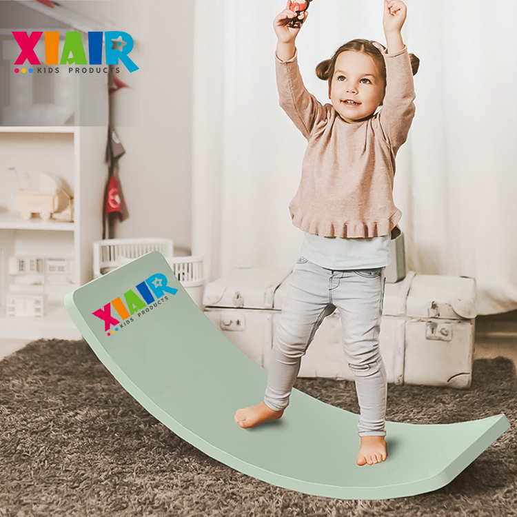 XIHA Wooden Balance Board Curvy Board Yoga Rocker Fitness Board Exercises Montessori Kinderboard For Kids