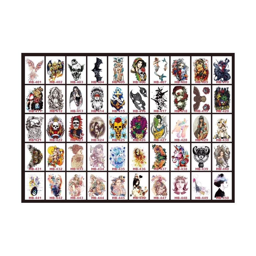 High quality wholesale Customize Waterproof Tribal Half Arm Tattoo Body Art Painless tattoo temporary tattoo sticker HB861-HB870