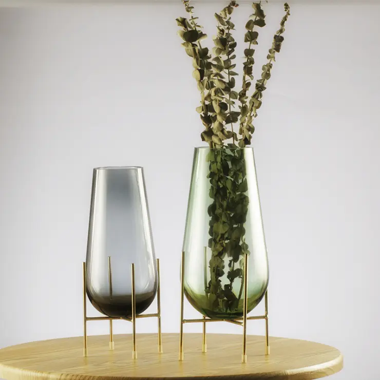 Dinosaur Egg Shape Glass Crystal Vases Glass Vases Modern Glass Flower Vase