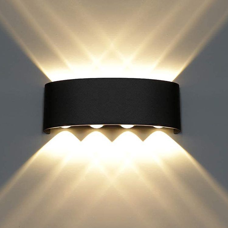 Modern Indoor Aluminum Sconce Interior Lighting Up and Down Wall Lamp Outdoor Led Wall Light