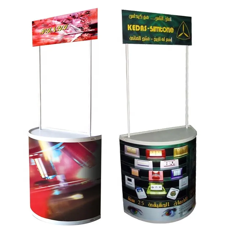 Portable Plastic Advertising Promotion Table Booth Counter,Promotion Table