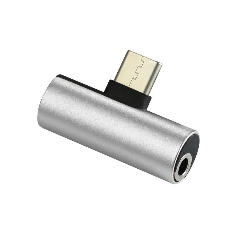 Новый практичный адаптер USB типа C 5 В/9 В/12 В 2 в 1 для зарядки и одновременного прослушивания музыки