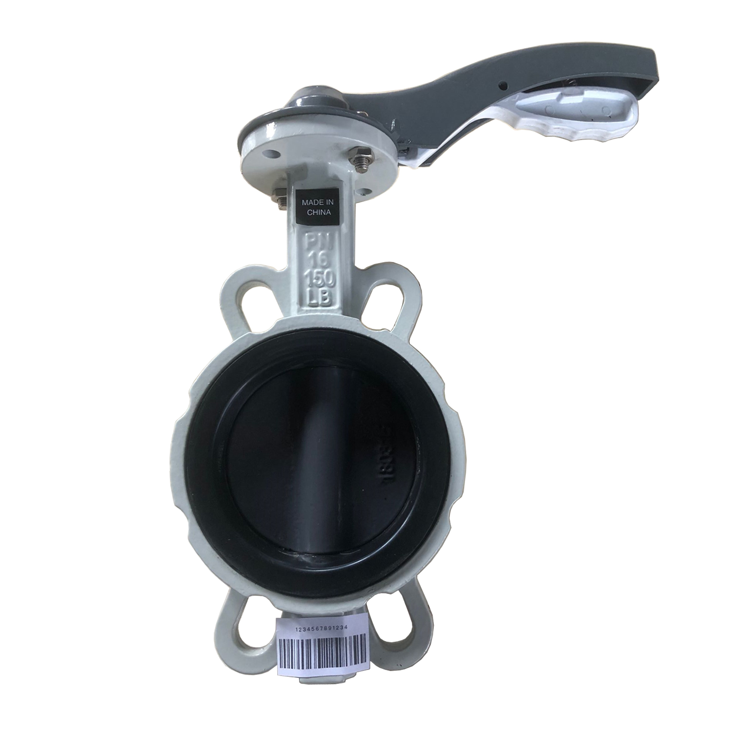 DIN Industrial Centerlined Wafer Type Ductile Iron WCB Butterfly Valve with Stainless Steel Disc