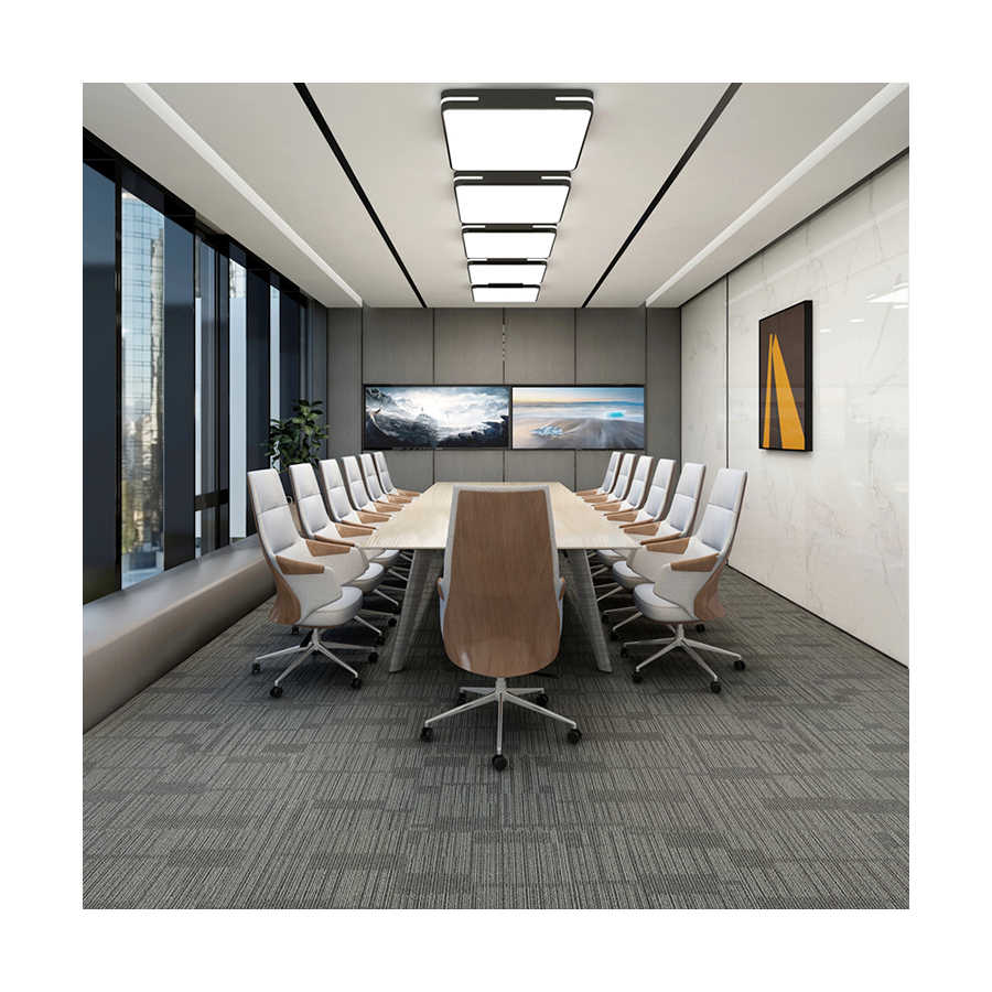 Factory Price Polypropylene Fire-resistant Hotel Commercial Carpet Tiles Removable Easy Install Self Adhesive Carpet Tiles