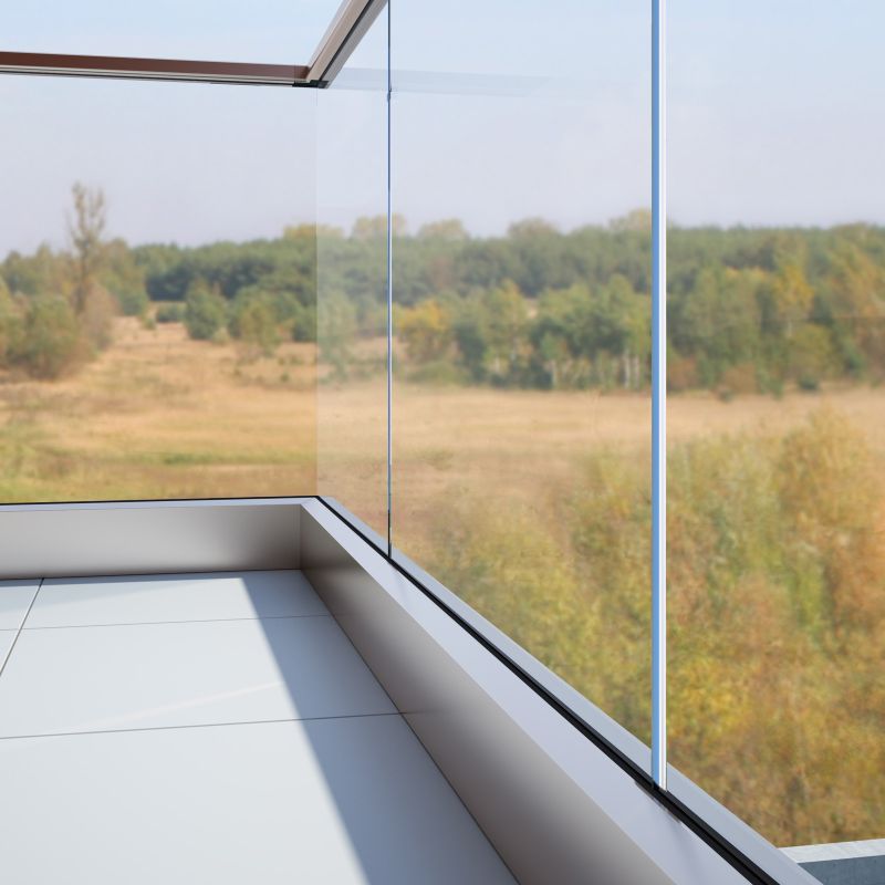 Multi-color oxidized surface glass aluminum railing Suitable for villas and apartments A variety of styles and specifications