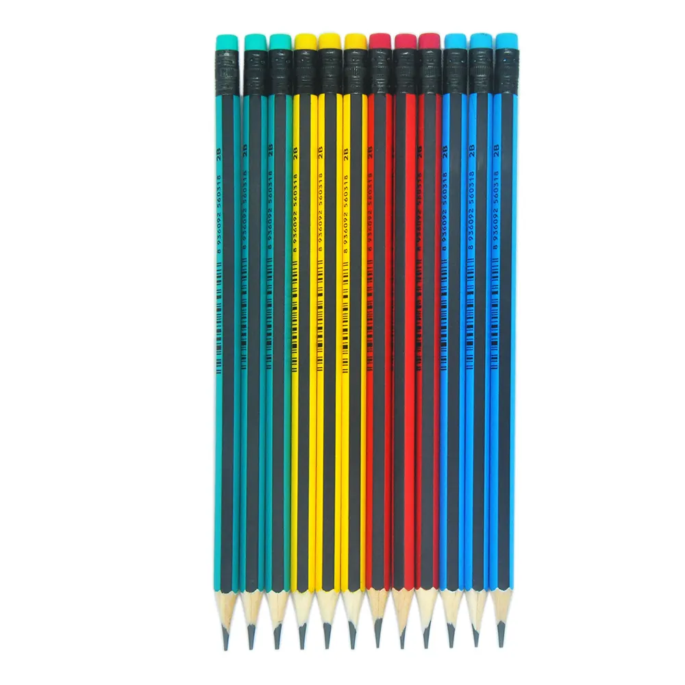 White linden pencil wood slat for school writing pencils 2b standard pencils
