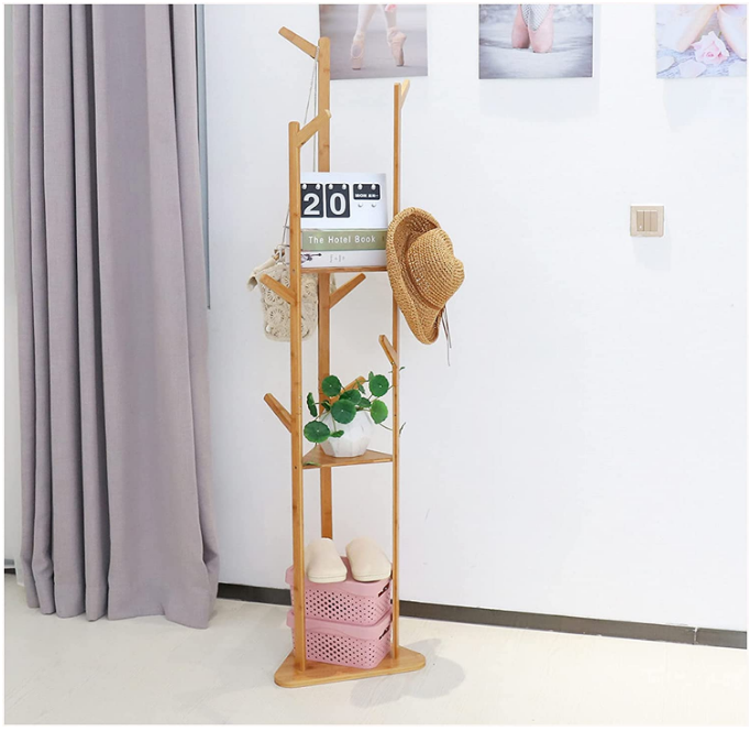 Factory Industrial Cheaper Garment Clothes Coat Hat Umbrella Portable Hanger Stand Rack