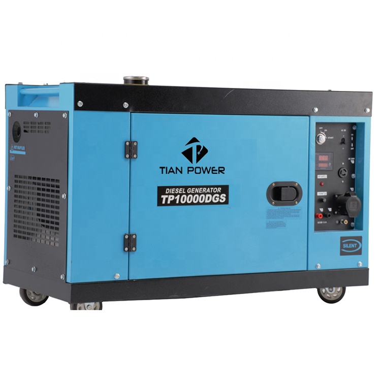 Трехфазный бесшумный дизельный генератор 8 кВт TIAN POWER OEM для домашнего использования