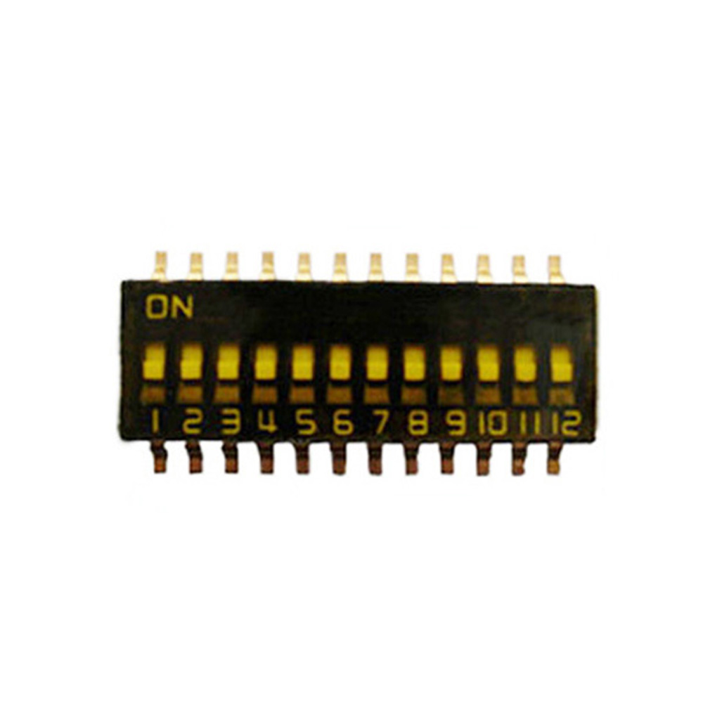 12 Pin 12 полюс SMD SMT Половина шаг 1,27 мм DIP переключатель с лентой герметичный