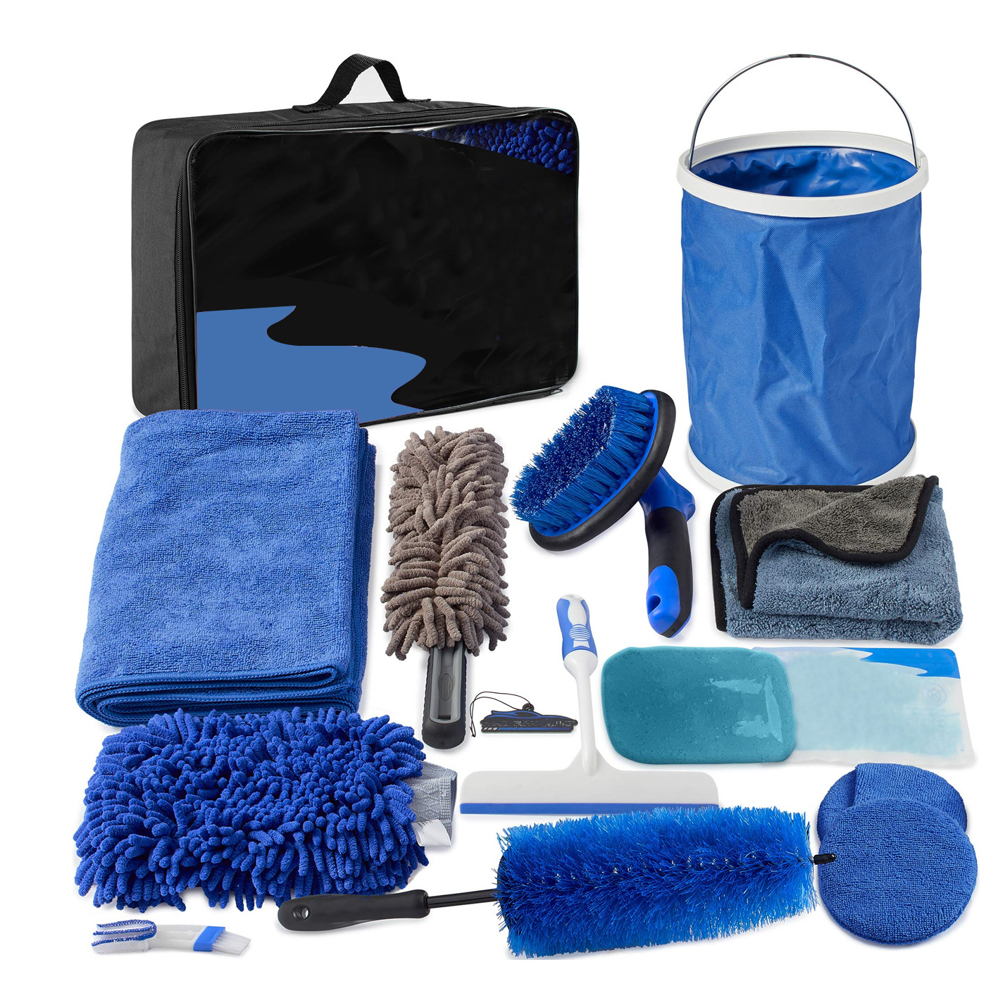 Cheap car cleaning combination Customized bag car wash tool set