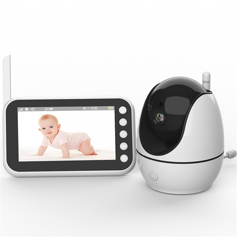4.5 Inch Wireless Baby Monitor with Camera and Audio Night Vision Kid Temperature Monitor