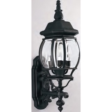 Wholesale lighting Black 100W outdoor wall lighting clear glass classical lighting