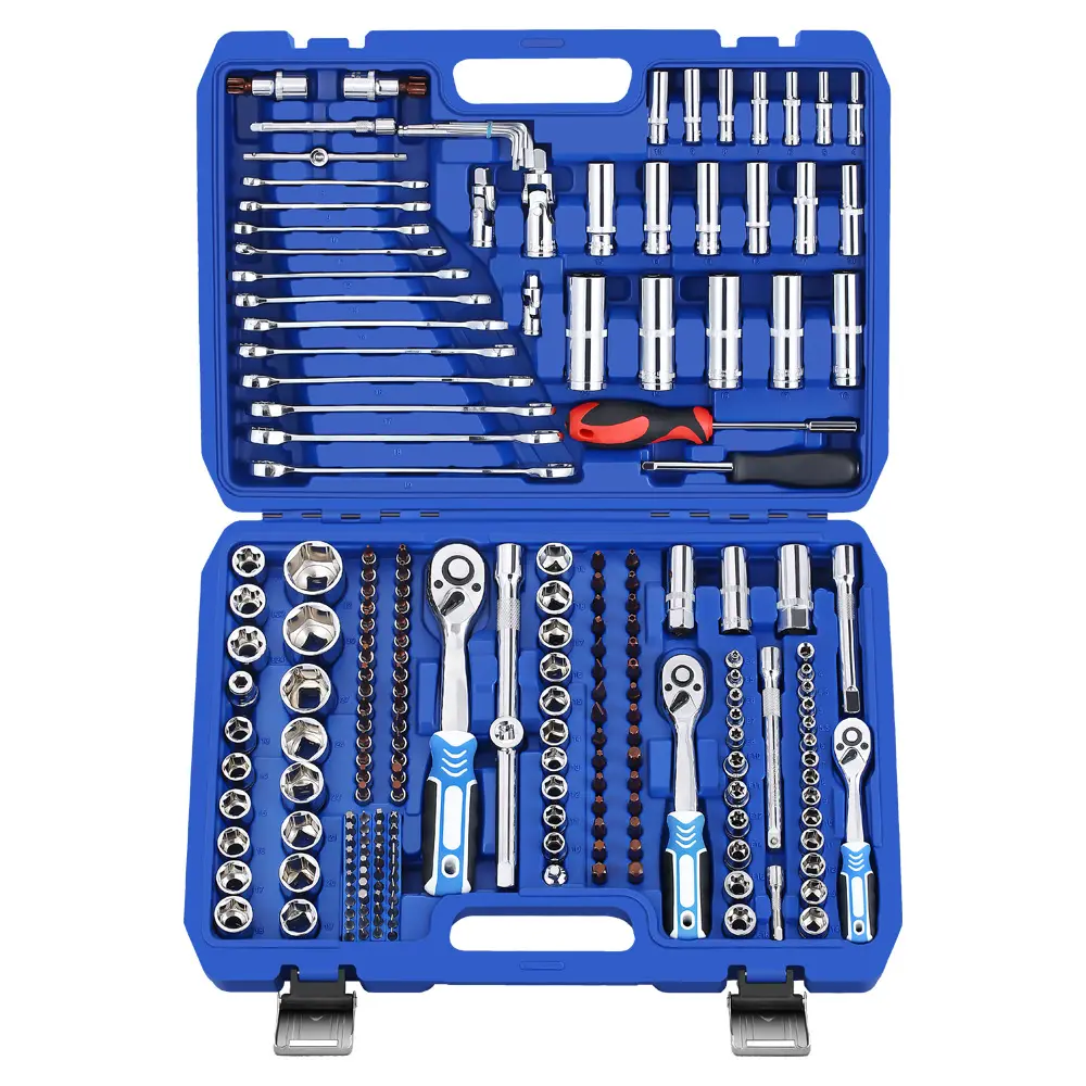 Hot selling Multi Function allen wrench set car tool kit set box hex socket screw ratchet wrench set