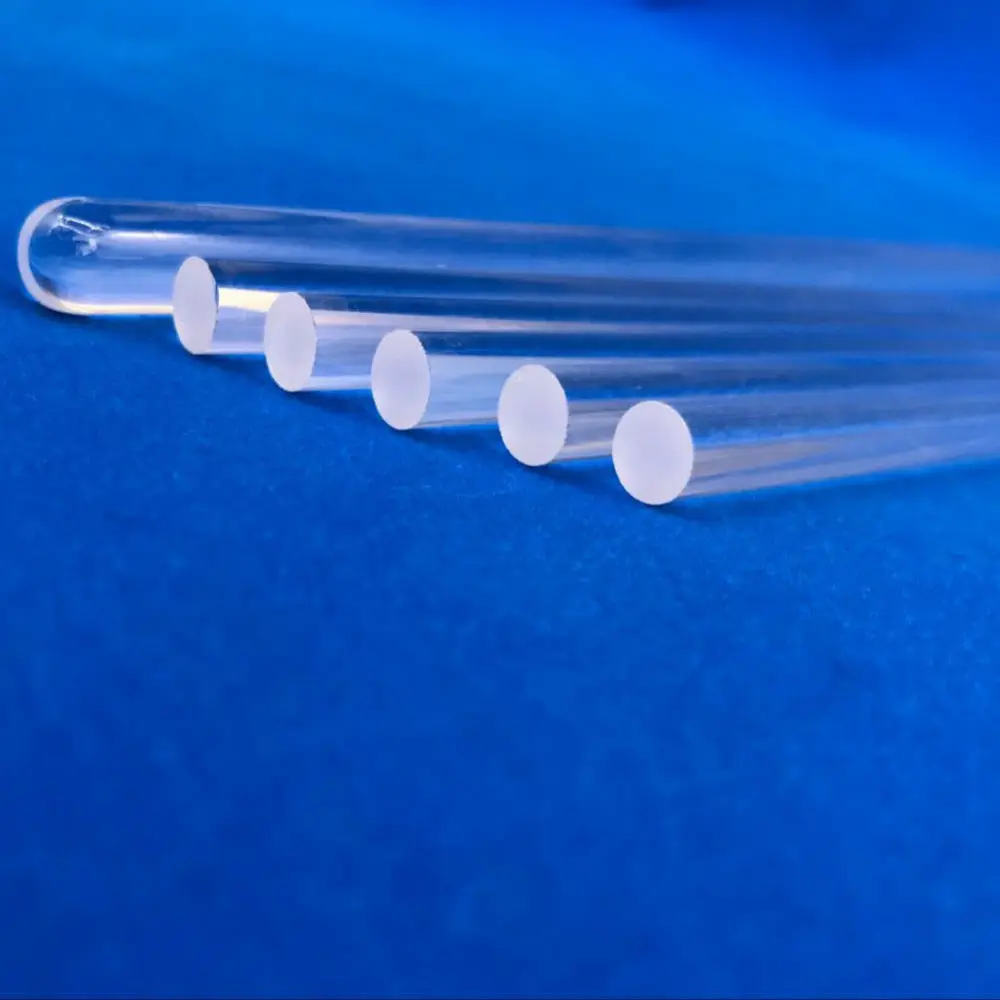 Clear fused silica quartz rod or 10mm diameter glass rod