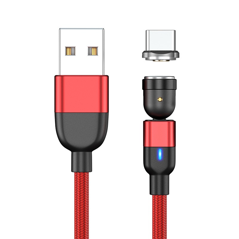Зарядный шнур 3 в 1, вращающийся на 540 градусов, 3 А, USB-кабель для зарядки, 1 м, телефонная линия Chanrging
