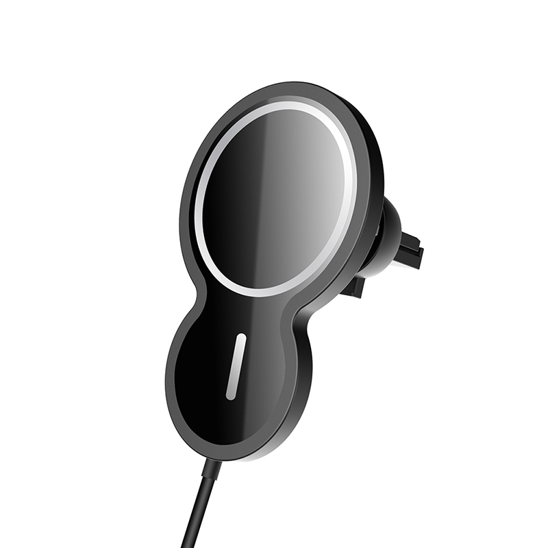 Hot Selling 15W Smart Magnetic Charger Type C 360 Degree Adjust Phone Holder Car Wireless Charger