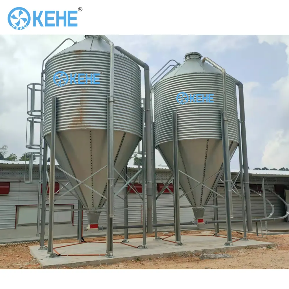 Good quality grain silo storage silo staubsack  for husbandry chicken house feeding system