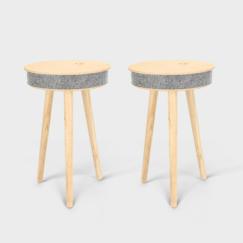 Drop Shipping Modern Home Decoration Coffee Table with BT Speaker Qi Wireless Charger USB Charger Smart Portable Speaker Tea T