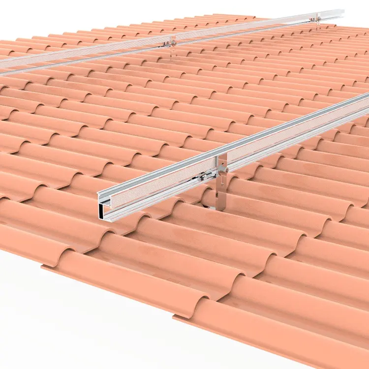 Roof Tile Aluminum Solar Bracket Tile Roof solar panels mounting brackets